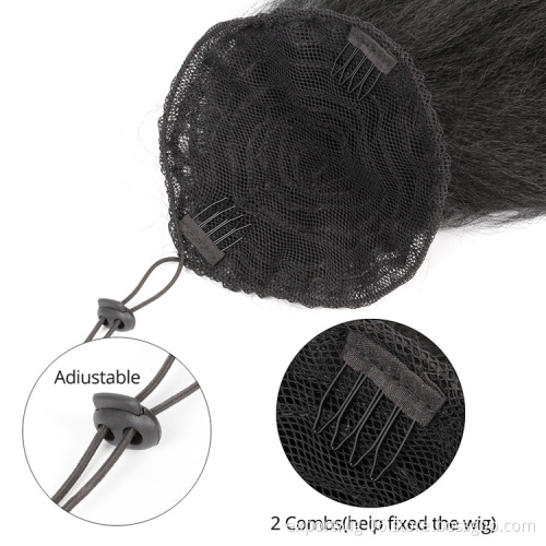 Afro Kinky Straight Wholesale Clip in on Drawstring Ponytail Curly Hair Synthetic Hair For Women Extension Wavy Hairpiece 22"